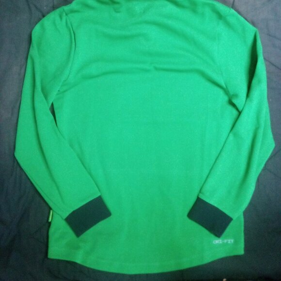 Nike Dri-Fit Oregon Ducks Script Spell Out Long Sleeve Polo Shirt - Picture 9 of 9